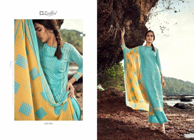 Zulfat Waves Cotton Printed Fancy Ethnic Wear Designer Dress Material Collection